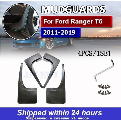 Car Splash Guards Mud Flaps for Ford Ranger T6 2011 - 2019 mudguards mudflaps Fender 2012 2013 2014 2015 2016 2017 2018