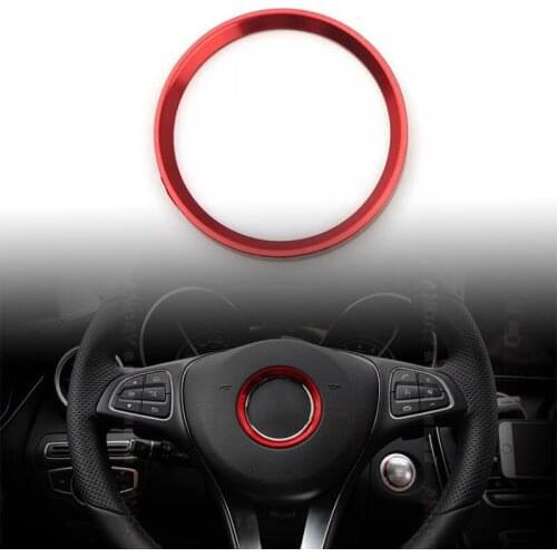 Horn Frame Mounting Trim Sticker Decor Steering Wheel Ring 57MM Replacement Accessories Refit