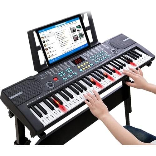 Childrens Keyboard Beginner Boys And Girls 61 Keys 1-12 Years Old Multi-function Intelligent Baby Piano Keyboard