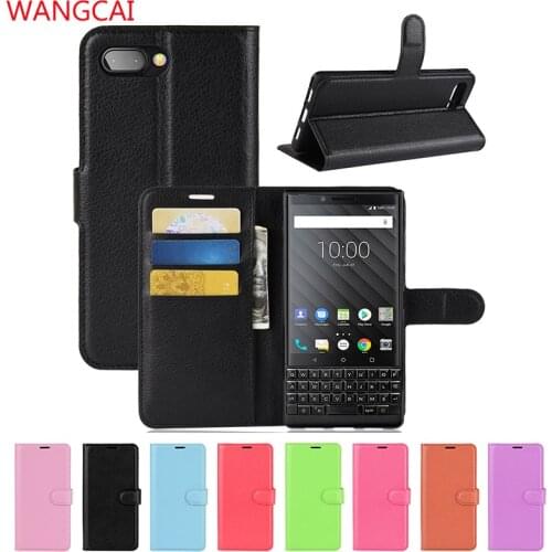 Leather Wallet Case For BlackBerry Key 2 LE Lite Motion Keyone Priv Flip Cover PU Leather Stand Holder Case