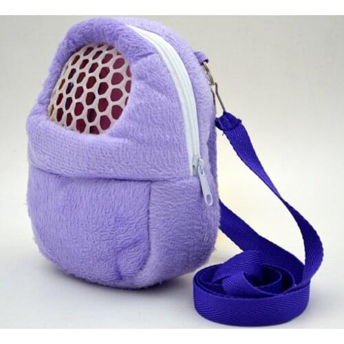 Small Pet Carrier Rabbit Cage Hamster Chinchilla Portable Travel Warm Cute Bags Cages Guinea Pig Carry Pouch Breathable Bag
