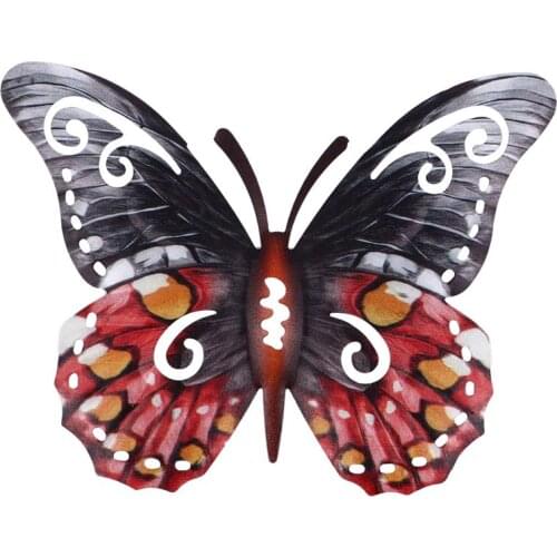 Metal Craft Butterfly Wall Decoration Wrought Iron Wall Hanging Decoration Home Decor Decorative Wall Stickers