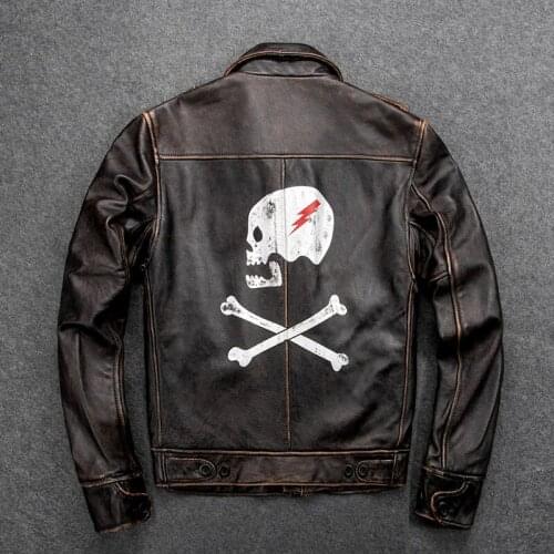 Streetwear 100% Genuine Leather Jacket Men Clothes 2020 Autumn Winter Real Cow Leather Jackets Plus Size Coat Jaqueta De Couro