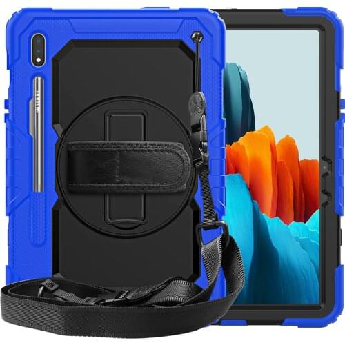 Table Case For samsung galaxy tab s7 Case Shockproof Heavy Pencil holder Cover for Samsung SM-T870/T875 11" Kickstand+Hand Wrist