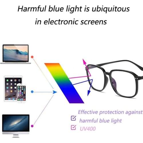 Natuwe&Co Gaming Glasses Big Size Square Round Rivet Anti Blue Light Optical Frames
