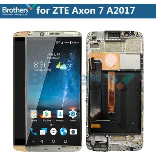 Original LCD Screen For ZTE Axon 7 A2017 LCD Display for ZTE A2017U A2017G LCD Assembly Touch Screen Digitizer Replacement Test