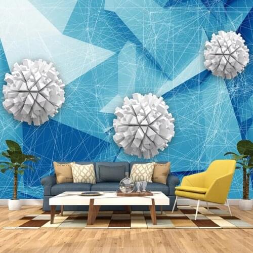 Custom 3D Photo Wallpaper Modern Creative Geometric Pattern 3D Space Living Room Bedroom Wall Decor Self-adhesive Mural Sticker