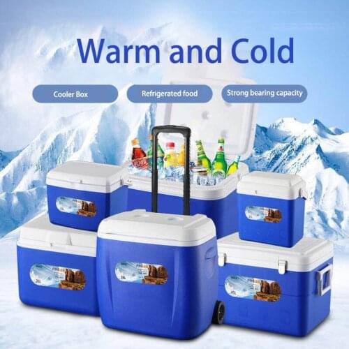 Car Portability Cooler Box Outdoor Camping Trip Cooler Box Preservation Food Storage Fishing for Travel Warm and Coold 10L BX18