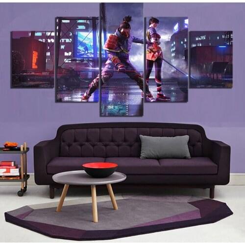 Garena Free Fire Game Poster Artwork Paintings 5 Piece Free Fire Battlegrounds Video Games Poster Wall Art Paintings Free Fire