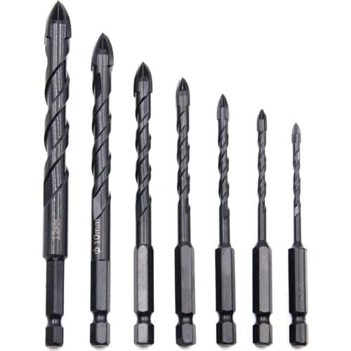 Professional Drill Bit 3-12mm Multifunction Screwdriver Drill Bit Triangle Shank Combination Set For Ceramic Tile Wood Drilling