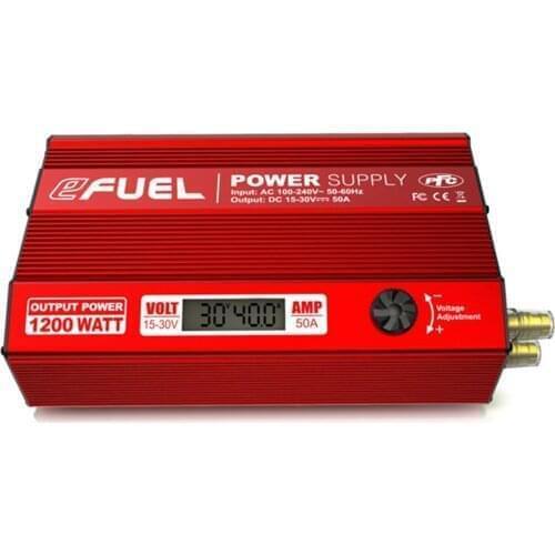 SKYRC eFuel 50A 1200W Regulated Power Supply 15-30V Switching AC Charger Power Supply LCD PSU High Power High Output