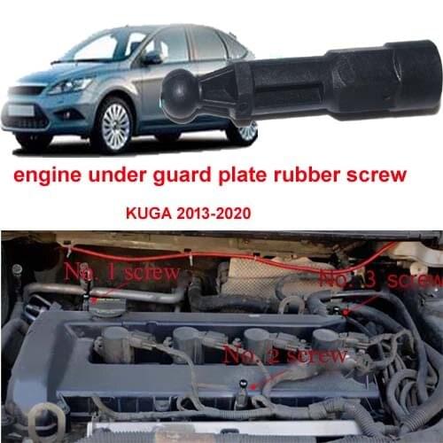 1 pcs engine under guard plate rubber screw for ford KUGA 2013-2020 ECOSPORT ESCORT Focus Mondeo Mk5 Mk6 MK7 2013-2020