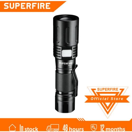 SupFire X60-T 36W Powerful Flashlight Zoom Self Defense Lantern With USB Charging For Camping Fishing Outdoor Lighting LED Torch