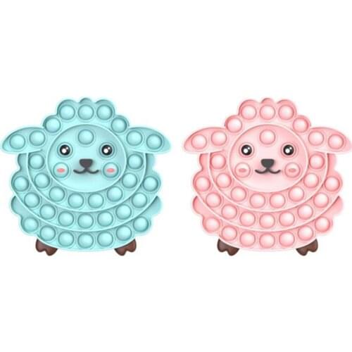 Silicone Sheep Fidget Stress Relief Decompression Toy Children Focus Concentration Training Autism Relief Educational Toy