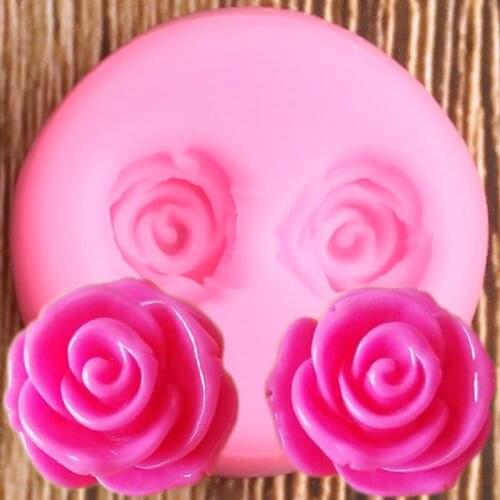 Sugarcraft Rose Flower Silicone Mold Wedding Cupcake Topper Fondant Cake Decorating Tools Candy Clay Chocolate Gumpaste Moulds