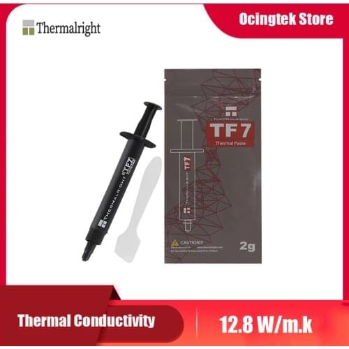 Thermalright TF7 2g high-end thermal grease for CPU GPU cooler long life, non-conductivity and high heat transfer 12.8 W/m.k