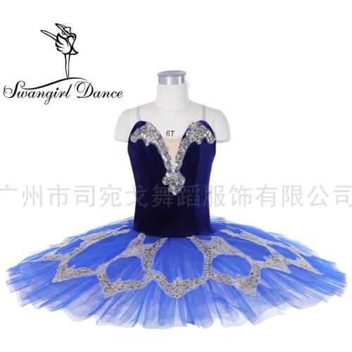 Royal blue tutu practice Ballet performance Tutu Women Clasical Pancake Tutu Costume Dress for girls 18080