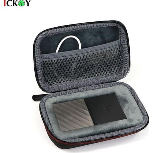 Hard EVA Carry Shockproof Case for WD 512GB/256GB/1TB/2TB My Passport SSD Portable Storage USB External Solid State Drives Bag