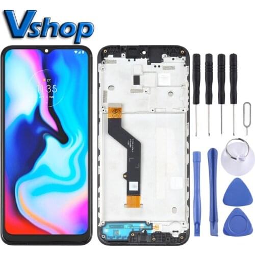 LCD Screen and Digitizer Full Assembly with Frame for Motorola Moto E7 Plus XT2081-1 Mobile Phone LCD Display Replacement Parts