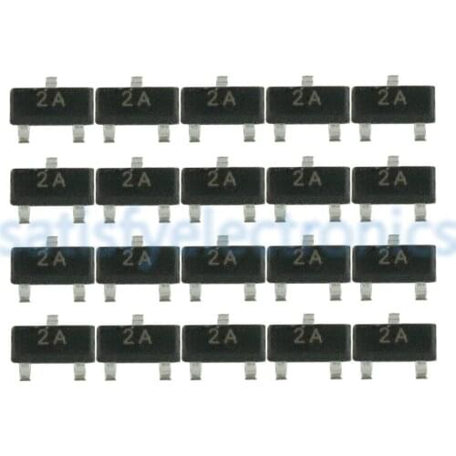 30PCS new and Original MMBT3906 2A 3906 MMBT3906LT1G 2N3906 200mA 40V SOT-23 PNP SMD Triod Transistor