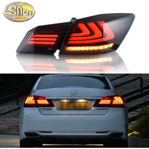 Car LED Taillight Tail Light For Honda Accord 2014 2015 2016 Rear Running Light + Brake + Reverse Light + Dynamic Turn Signal