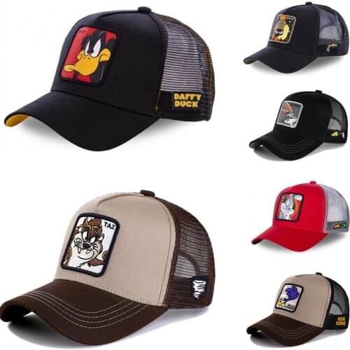 High Quality Disney Cartoon Anime Snapback Cotton Baseball Cap Men Women Hip Hop Dad Mesh Trucker Hat Dropshipping