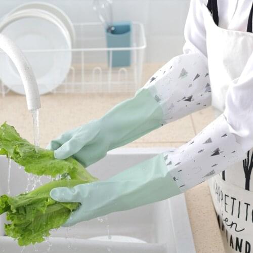 Household Dishwashing Gloves Kitchen Silicone Beam port Cleaning Gloves Dish Washing Gloves For Household Scrubber Gloves