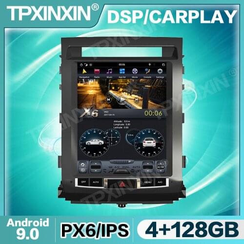 Tesla IPS Screen Android Car Radio For Toyota Land Cruiser LC200 2008 2009- 2015 Multimedia Video DVD Player Navigation GPS 2din