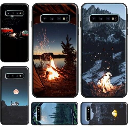 Nature Camping Mountain Case For Samsung Galaxy S20 FE S8 S9 S10 Note 10 Plus Note 9 Note 20 S21 Ultra Phone Cover