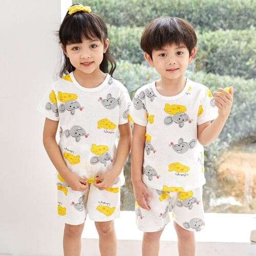 Kids pajamas children sleepwear baby pajamas sets boys girls animal pyjamas pijamas cotton nightwear clothes kids clothing