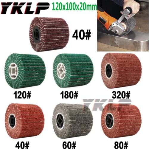 120mm Stainless Steel Polishing Wheel Drum Abrasive drawing Polishing Wheel (Cylinder buffing wheel) for wire drawing machine