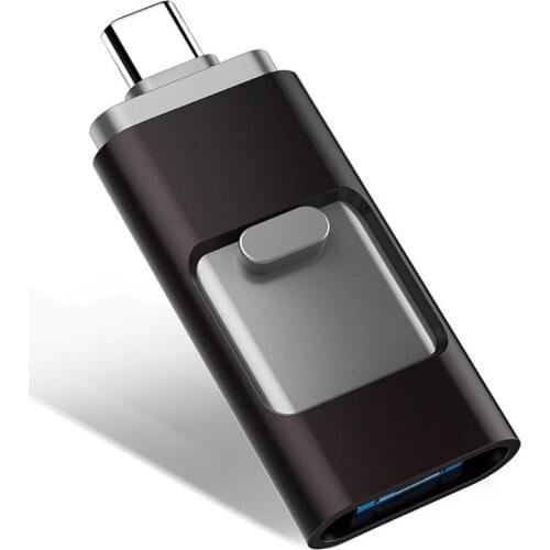 4 in 1 Type C USB Flash Drive 32GB OTG USB Pendrive 16GB 64GB 128GB 32GB Metal Pen Drive USB Memory 16G For Windows Dropshipping