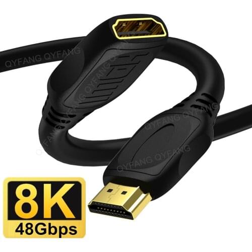 HDMI 2.1 Extension Cable 8K HDMI Male to Female Cable for HDTV Nintend Switch Smart Box Projector HDMI Splitter HDMI Extender