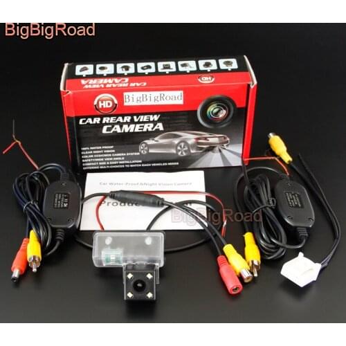 BigBigRoad Car Rear View Backup Parking Camera With 16 Pins Adapter For Toyota Camry XV50 2012 2013 2014 2015