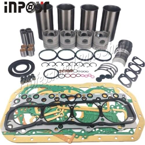 Overhaul Rebuild Kit for Isuzu 4BD1 4BD1T 3.9L Hitachi Excavator ISUZU NPR NQR EX120 EX150 With Bearing Liner Piston Ring Gasket