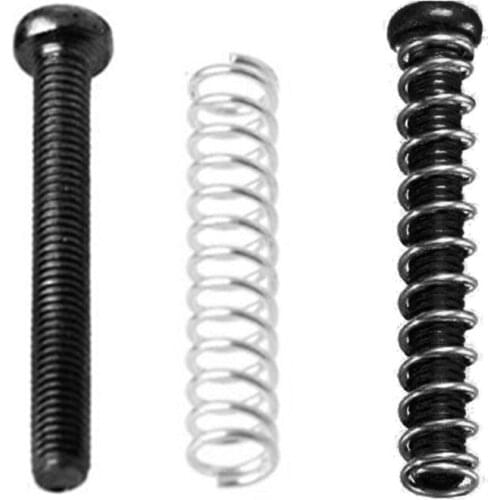 Humbucker Pickup Screws Springs Kit Ring Surround Mounting Guitar Parts Black