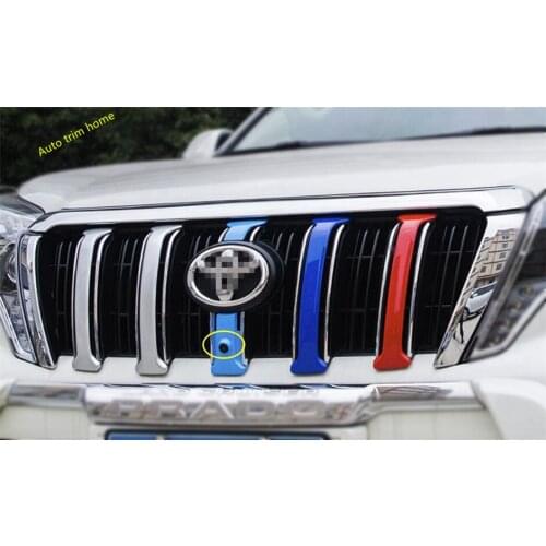 Lapetus Colorful Front Grille Grill Cover Trim Fit For Toyota Land Cruiser Prado FJ150 2014 - 2017 ABS Auto Accessories