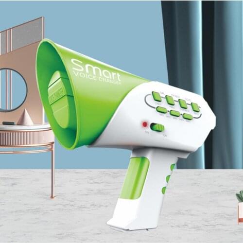 Hot Selling Magic Mini Horn Funny Kids Loudspeaker Toy 7 Plastic Voices Voice Changer Voice Changes Toys Education Toys For Kid