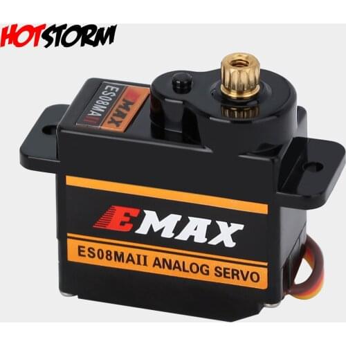 Metal Analog EMax ES08MA II Gear Servo 12g 1PCS for Axial SCX24 RC Car Boat Model Parts