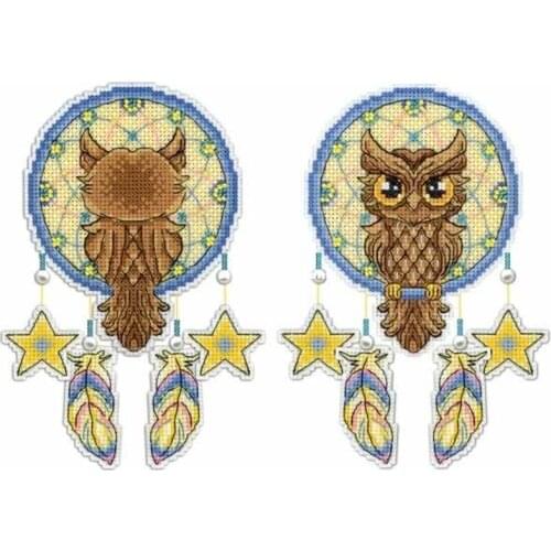 Fashion Manufacturer Embroidery Owl After Dream Cross Stitch Kits for Baby with 100% Cotton Floss & Free Shipping for Home Decor
