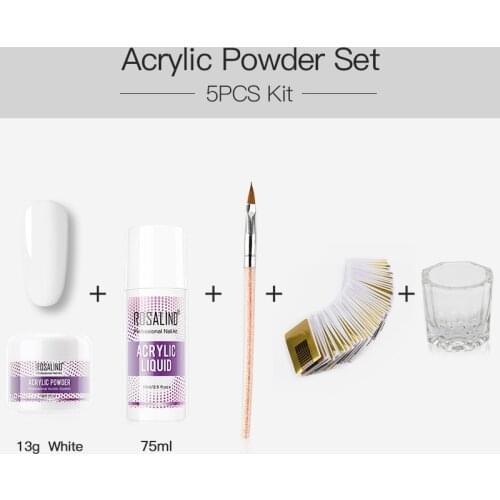 ROSALIND Acrylic Powder Kit 90g Nail Extension Nail Carving Semi Permanent Classic Powder Nails Art Design Need Acrylic Lacquer
