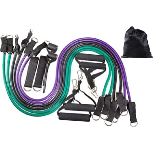 16 In 1 Resistance Bands Fitness Elastic Band Set (150lbs), Gymnastic Bands