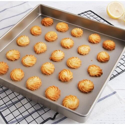 2020 New Arrival Square Non-stick Cake Baking Pan Biscuits Tray Pizza Cake Baking Mold Carbon Steel Baking Tools Kitchen Cooking