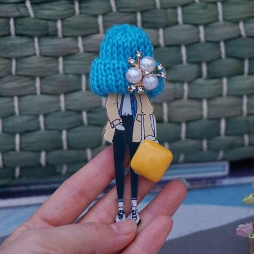 New Shirt pins Cute Cartoon brooch Acrylic cartoon Badge Pins Bag Packbag Decoration Painting Brooch Broch