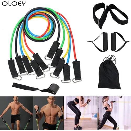 New Fitness Resistance Bands Tubes Yoga Pull Rope Sport Fitness Gum Workout Exercise Gym Sport Rubber Expander Fitness Equipment