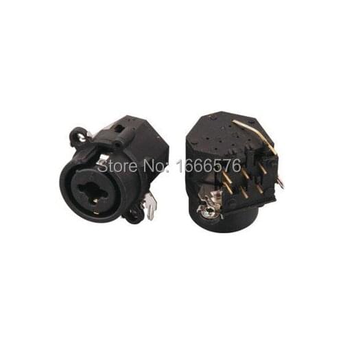 Wholesale 50PCS/LOT pcs FEMALE SOCKET, XLR-1/4" JACK With lock - 409