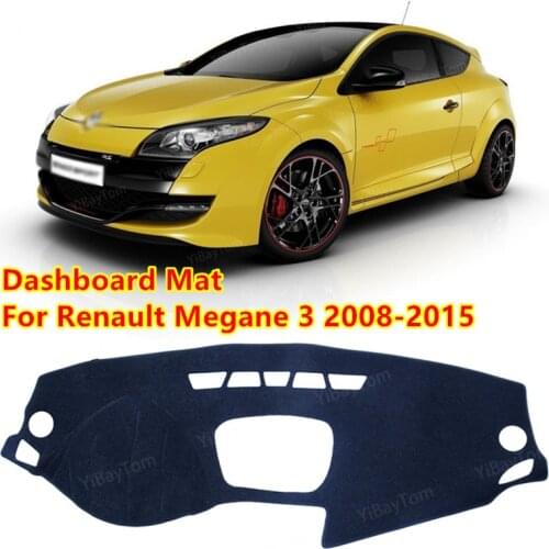 For Renault Megane 3 III MK3 2008-2015 Coupe CC GT Anti-Slip Mat Sunshade Dashmat Protect Carpet Dashboard Cover Pad Accessories