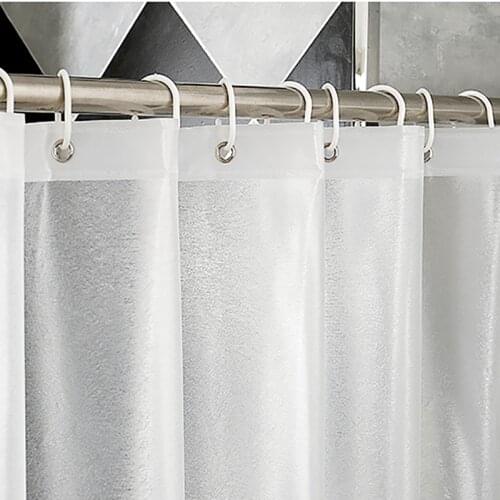 New Brand Frosted EVA Matte Silk Translucent Shower Curtain Thick 3D Bath Curtains Waterproof Bath Screen for Bathroom