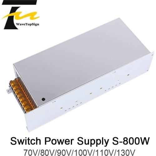 WaveTopSign S-800W DC Regulated Voltage Adjustable High Power Switch Power Supply Output VDC 70V 80V 90V 100V 110V Input AC220V