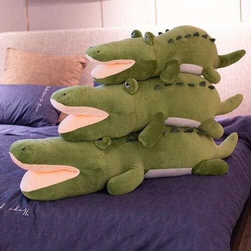 Super soft Lifelike Crocodile Plush Toy Stuffed Simulation Doll Kids Toys Room Sofa Decor Soft Ocean Animals Plush Pillow